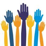 Raised hands