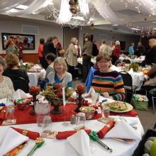 Friends of the Library enjoying lunch