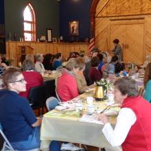 Friends of the Library enjoying the Luncheon