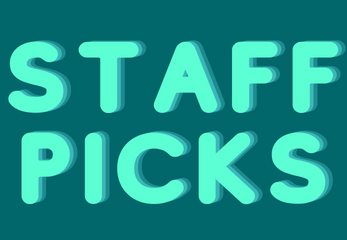 Text reading Staff Picks