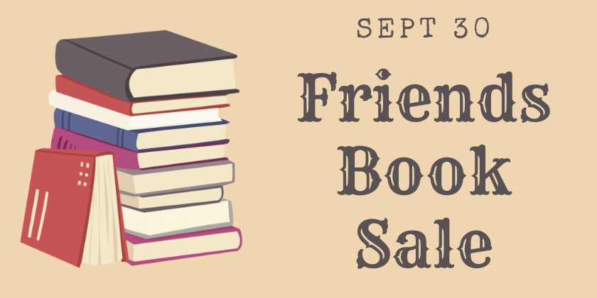Sept 30 Friends Book Sale