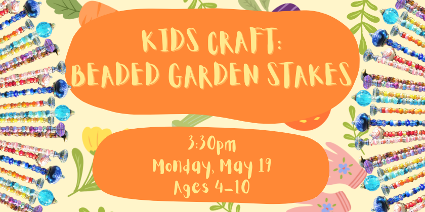 Kids Craft Beaded Garden Stakes